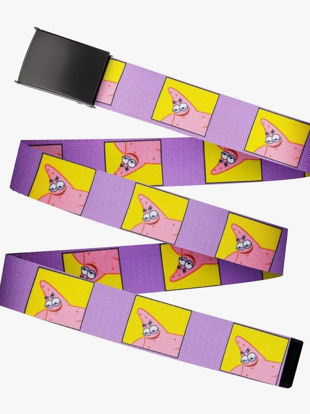 Kids Purple Patrick Star Cartoon Web Belt